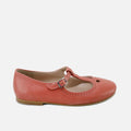 Retro Coral Heart Mary Janes | Eli 1957
