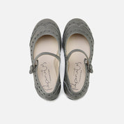 Papanatas Gray Wingtip Mary Janes | Eli 1957