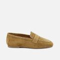 Studded Glove Loafers in Suede with Turron Papanatas | Eli 1957