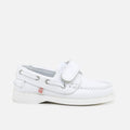 White Velcro Boat Shoes | Eli 1957
