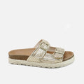 Bio Sandals with Gold Buckles and Papanatas Braid | Eli 1957