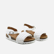 Elibasic White Bio Braid Sandals | Eli 1957