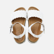 Elibasic White Bio Braid Sandals | Eli 1957