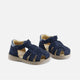 Tibus Eli Navy Suede Crab Sandals | Eli 1957
