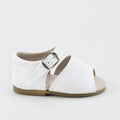 Cute White Patent Leather Sandals | Eli 1957