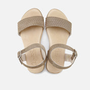 SANDALI IN GEL SCAMOSCIATO INCISO