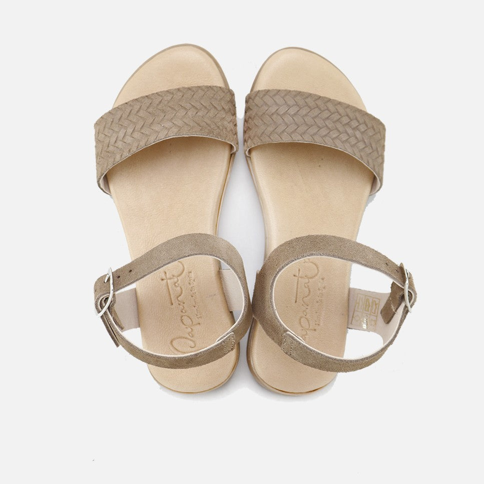 SANDALI IN GEL SCAMOSCIATO INCISO