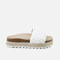 White Gel Braid Sandals | Eli 1957
