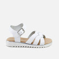 White Gel Vaqueta Sandals | Eli 1957