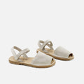 Menorcan sandals in raw split leather, Papanatas | Eli 1957