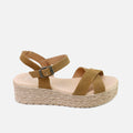 Jute Platform Sandals, Suede Leather, Papanatas | Eli 1957
