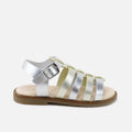 Silver/Gold Gel Papanatas Roman Sandals | Eli 1957