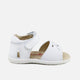 Elibasic White Die-Cut Sandals | Eli 1957