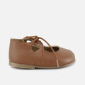 Cute Chestnut Heart First Steps Shoe | Eli 1957