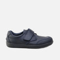 Elibasic Navy Washable School Blucher Shoes