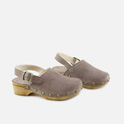 Tortora Papanatas Suede Clogs | Eli 1957