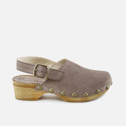 Tortora Papanatas Suede Clogs | Eli 1957