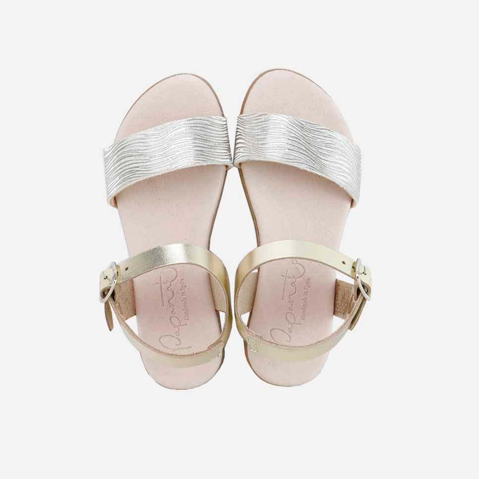 Papanatas Cava Leather Gel Sandals | Eli 1957