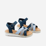 Papanatas multicolored strappy leather sandals | Eli 1957