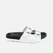 White Studded Bio Sandals Papanatas | Eli 1957