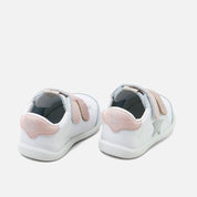 White and pink EliSoft star sneakers | Eli 1957