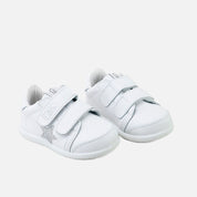 White and silver star EliSoft sports shoes | Eli 1957