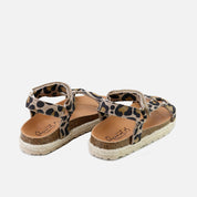 Animal print strappy bio sandals | Eli 1957