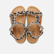 Animal print strappy bio sandals | Eli 1957