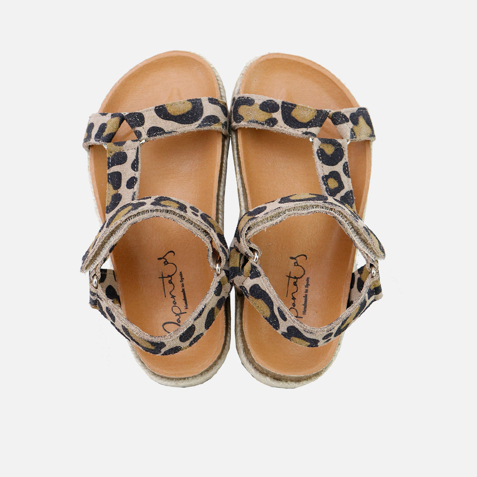 Animal print strappy bio sandals | Eli 1957