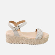 Braided suede wedge sandals | Eli 1957