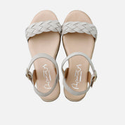 Braided suede wedge sandals | Eli 1957