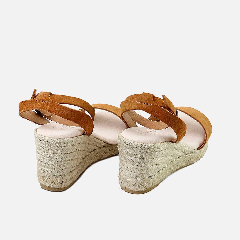 Jute Cognac Papanatas Wedges | Eli 1957
