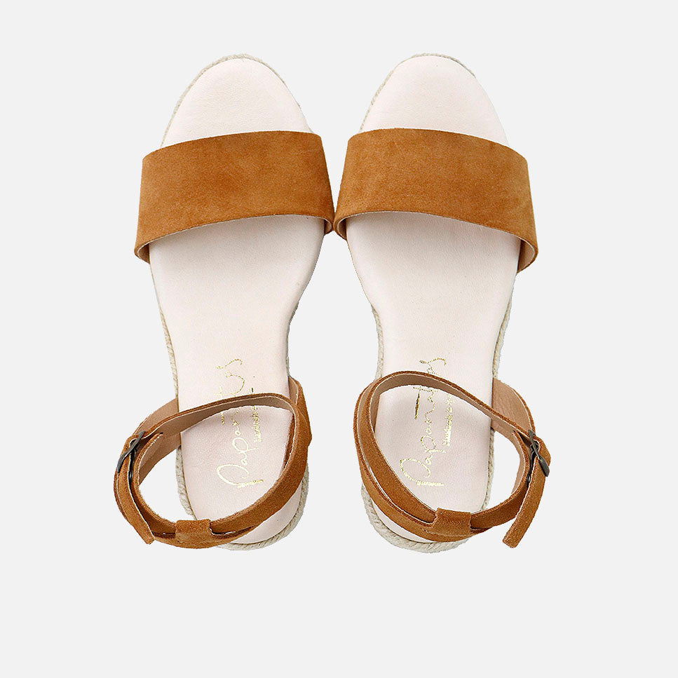 Jute Cognac Papanatas Wedges | Eli 1957