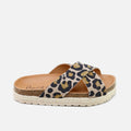 Animal print cross-body bio sandals | Eli 1957