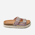 Sandalias Bio hebillas rafia multicolor Papanatas | Eli 1957
