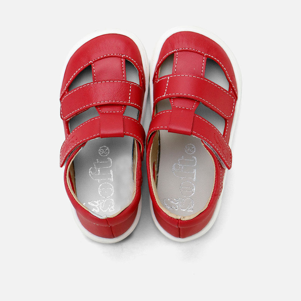 EliSoft red barefoot sport sandals | Eli 1957