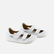 EliSoft white double-closure barefoot sport sandals | Eli 1957