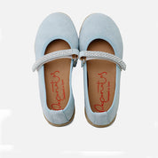 Elibasic cyan pearl Mary Janes | Eli 1957