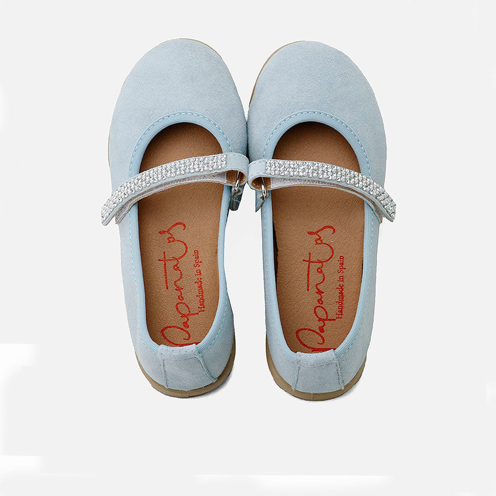 Elibasic cyan pearl Mary Janes | Eli 1957