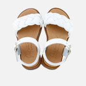 Papanatas white braided gel sandals | Eli 1957