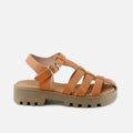 Papanatas leather platform crab gel sandals | Eli 1957