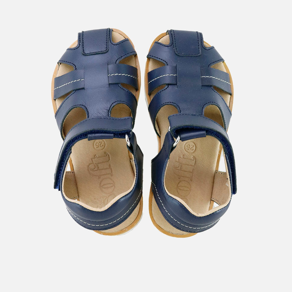 EliSoft Navy Crab Barefoot Sandals | Eli 1957