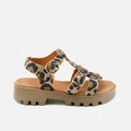 2-strap animal print gel sandals | Eli 1957