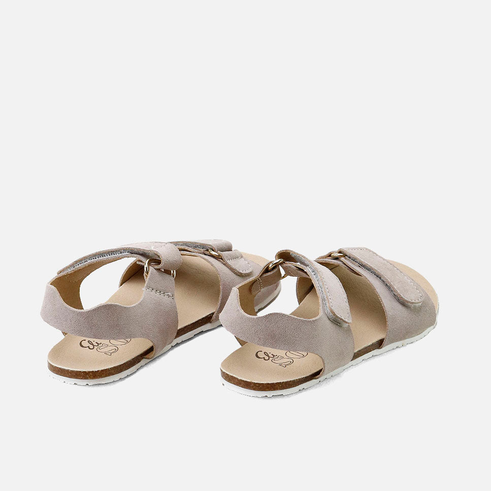 EliSoft velor tortora barefoot sandals | Eli 1957