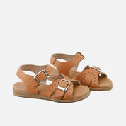 Two-buckle leather sandals | Eli 1957