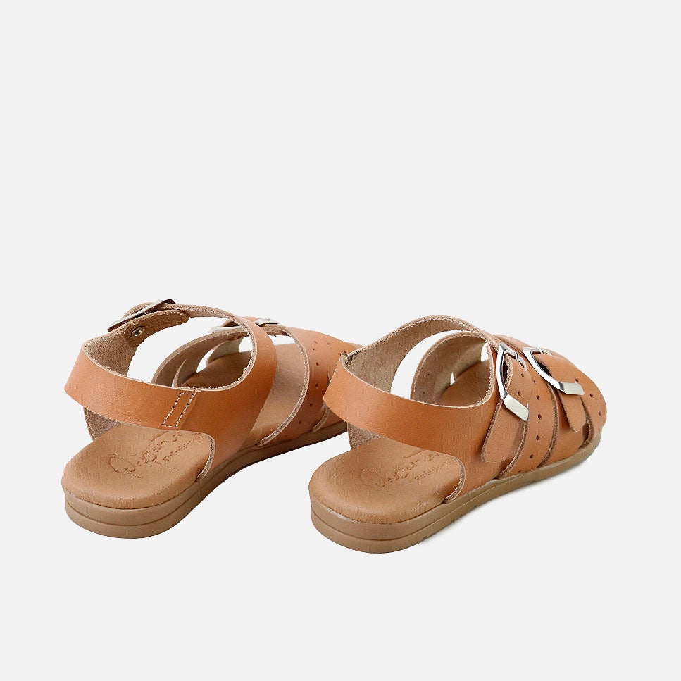 Two-buckle leather sandals | Eli 1957