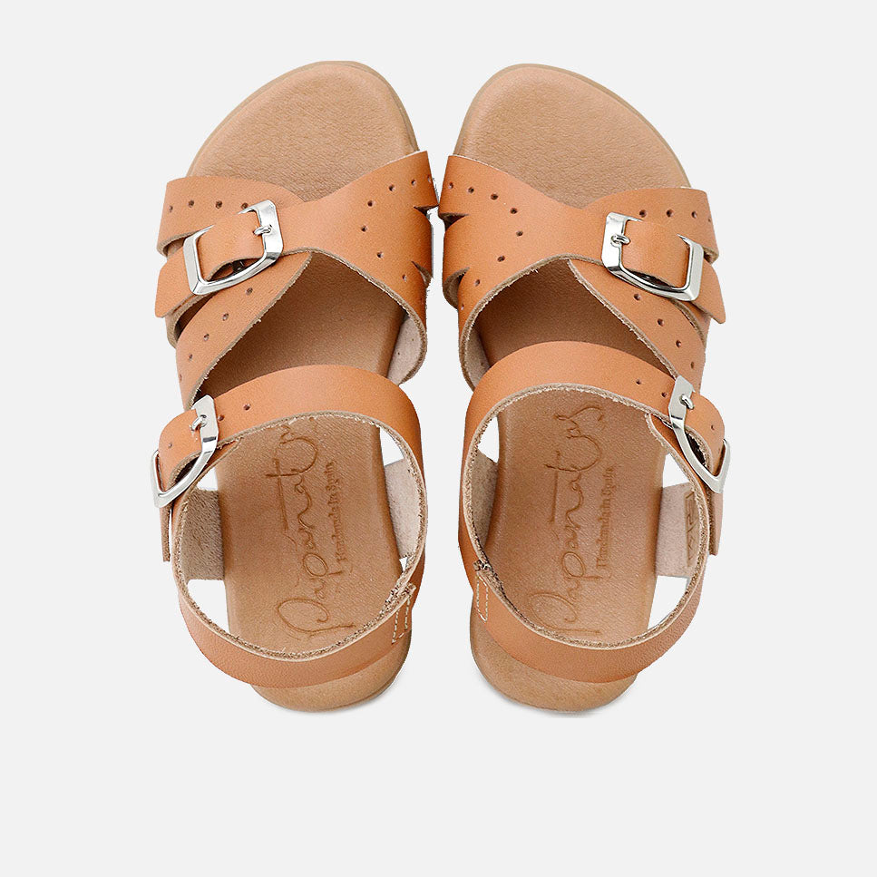Two-buckle leather sandals | Eli 1957