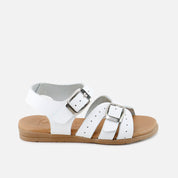 Papanatas white double-buckle gel sandals | Eli 1957