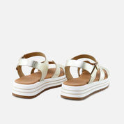 Sandalias plataforma h champagne Papanatas | Eli 1957