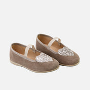 heart mary janes plush leather mud Elibasic | Eli 1957